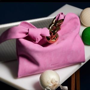 JW Anderson pink chunky chain detail handbag